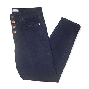 Ann Taylor LOFT Modern Skinny Dark Wash Stretch Jeans